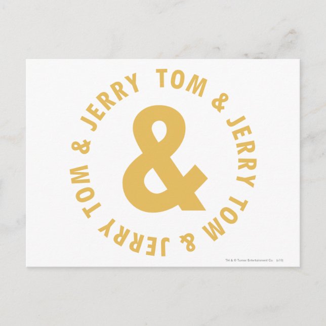Carte Postale Logo Tom et Jerry Round 4 (Devant)