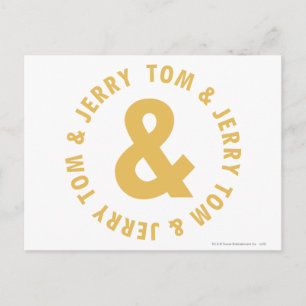 Carte Postale Logo Tom et Jerry Round 4