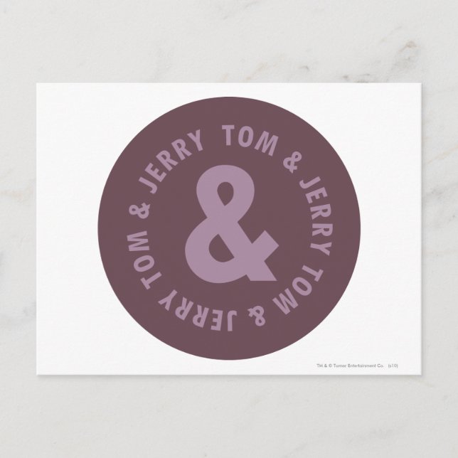 Carte Postale Logo Tom et Jerry Round 9 (Devant)