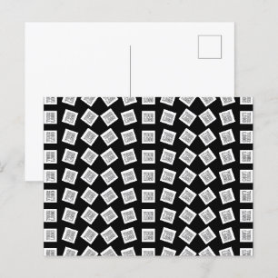 Carte Postale Logo unique ou Motif d'image   Noir (modifiable)