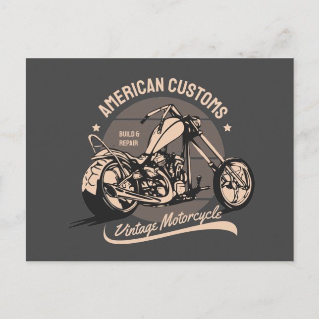 Carte Postale Logo vintage de coupe (Devant)