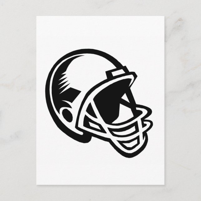 Carte Postale Logos de casque de football (Devant)