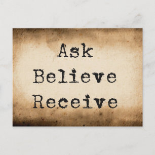 Carte Postale Loi de l'Attraction Manifestation de l'Abondance