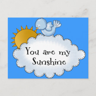 Carte Postale L'Oiseau Soleil de l'Enfant Vous êtes mon soleil