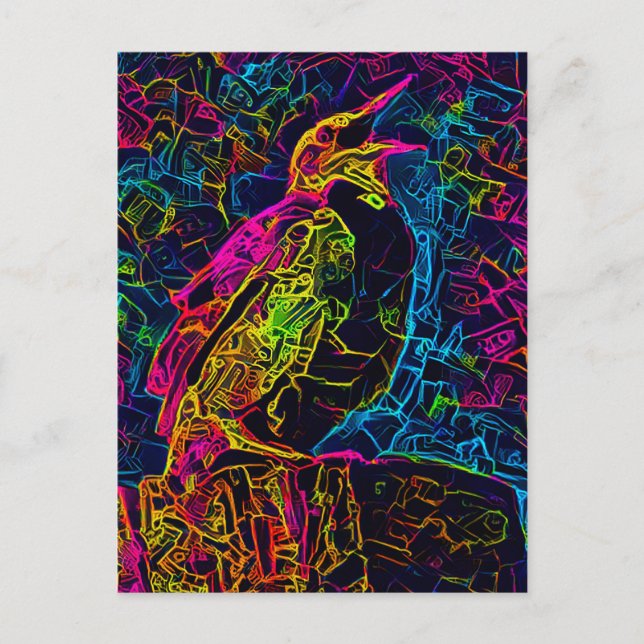 Carte Postale L'oiseau solitaire 3 (Devant)