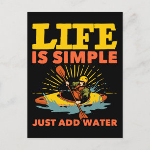 Carte Postale Loisir de canotage en kayak Vie en kayak