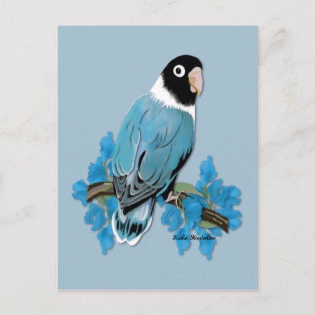 Carte postale Loisir Masqué bleu (Devant)