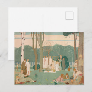 Carte Postale Loisirs en famille - Une journée dans le parc, Vie