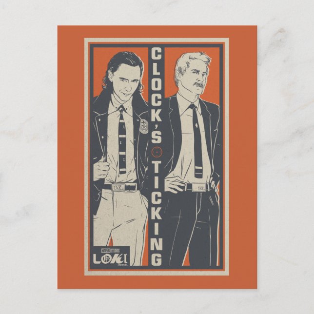 Carte Postale Loki & Mobius - L'Horloge (Devant)