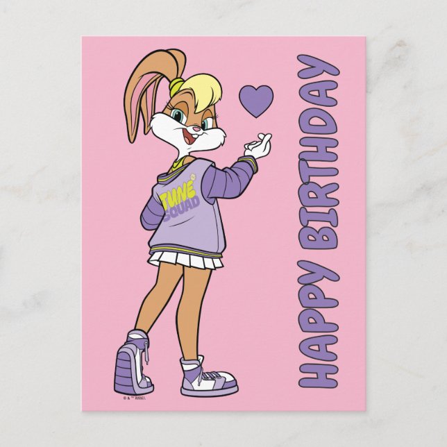 Carte Postale Lola TUNE SQUAD™ Varsity Heart (Devant)