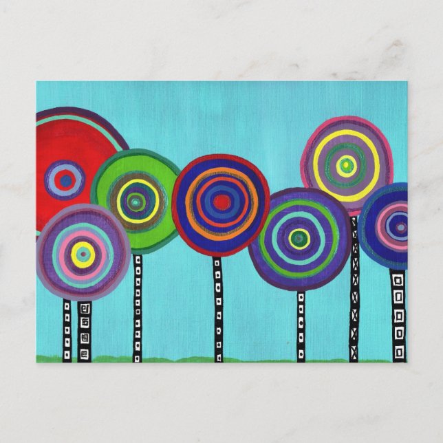 Carte Postale Lollipop Arbres (Devant)