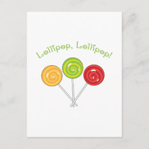 Carte Postale Lollipop Lollipop