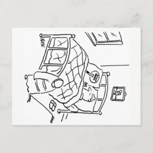 Carte Postale Lollipop man dort avec sa sucette