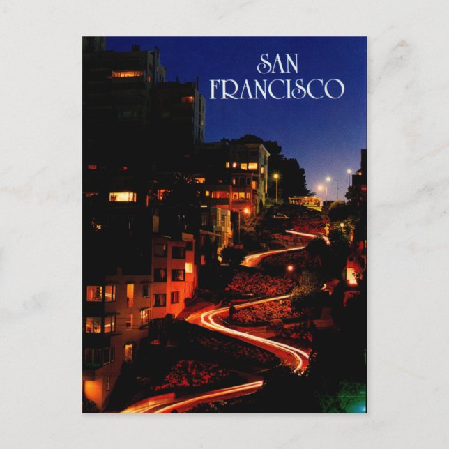 Carte Postale Lombard Street San Francisco (Devant)