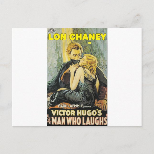 Carte Postale Lon Chaney est l'homme qui rit (Devant)