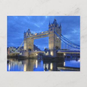 Carte Postale London Bridge at Night Postcard