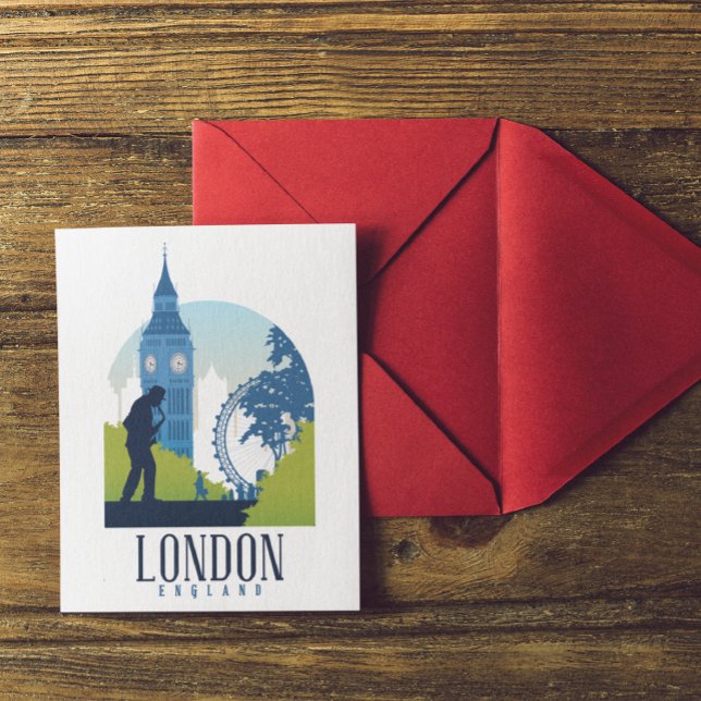 Carte Postale London England Skyline (London England Postcard)