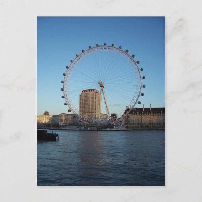 Carte Postale London Eye & Thames (Devant)