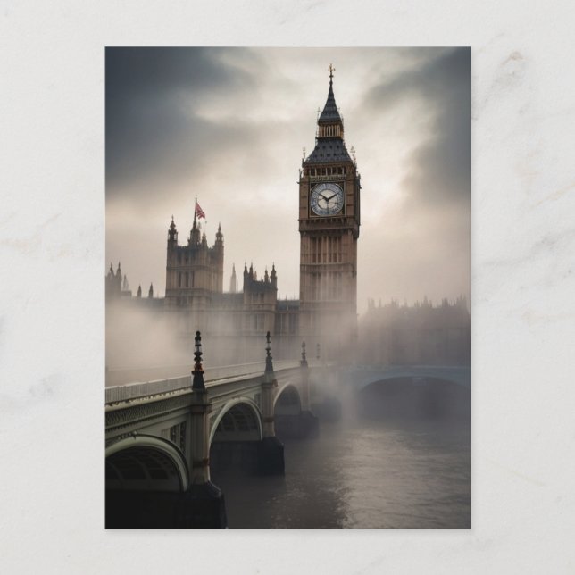 Carte Postale London Fog Big Ben (Devant)