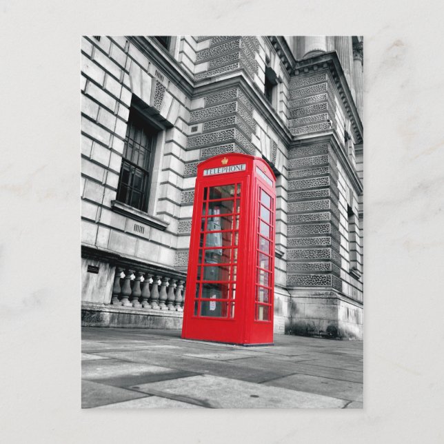 Carte postale London Red Phone Booth (Devant)