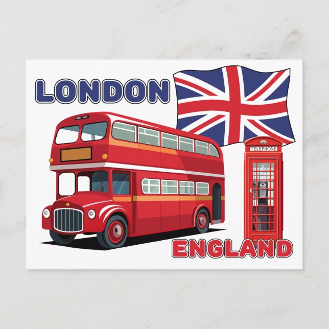 Carte Postale Londres Angleterre (Devant)