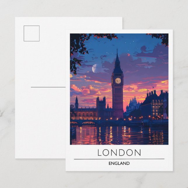 Carte Postale Londres Angleterre (Devant / Derrière)