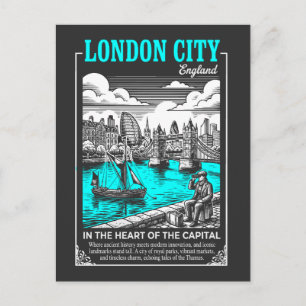 Carte Postale Londres Angleterre au cœur de la capitale