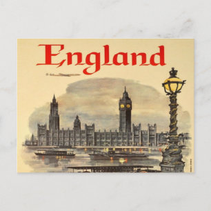 Carte Postale londres Angleterre Vintage rétro tourisme Big Ben