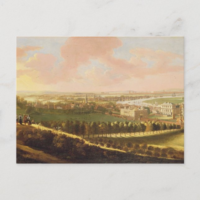 Carte Postale Londres de Greenwich Hill, vers 1680 (huile sur to (Devant)