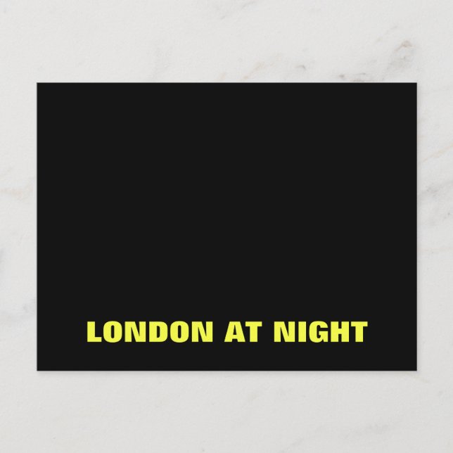 Carte Postale Londres De Nuit (Devant)