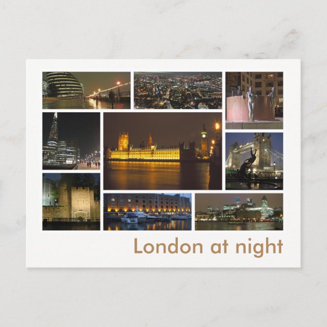 Carte Postale Londres en images multiples (Devant)