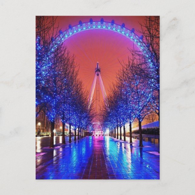 Carte postale Londres Merry-Go-Round (Devant)