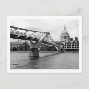Carte Postale Londres : Millennium Bridge et cathédrale Saint-Pa