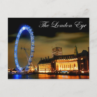 Carte Postale Londres oeil la nuit
