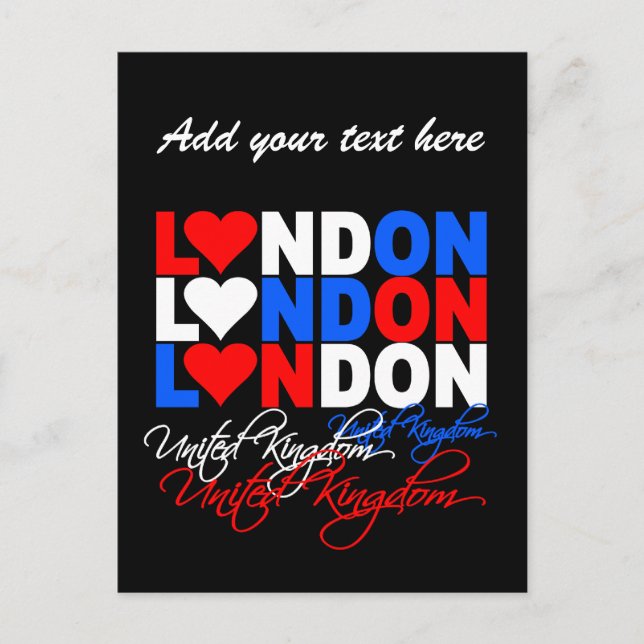 Carte postale Londres - personnaliser ! (Devant)