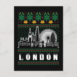Carte Postale Londres Royaume-Uni Vilain Noël