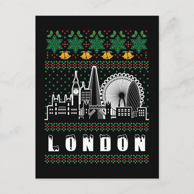 Carte Postale Londres Royaume-Uni Vilain Noël (Devant)