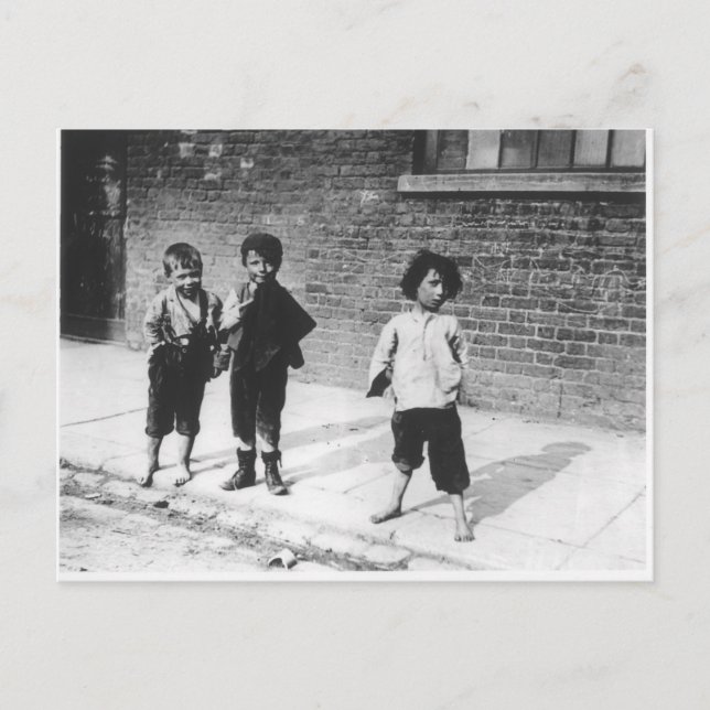 Carte Postale Londres Slums (Devant)