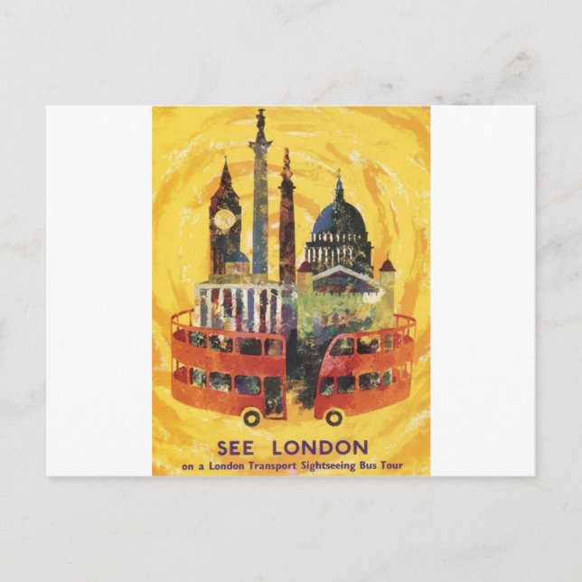 Carte Postale Londres vintage (Devant)