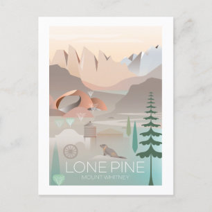 Carte postale Lone Pine Mount Whitney