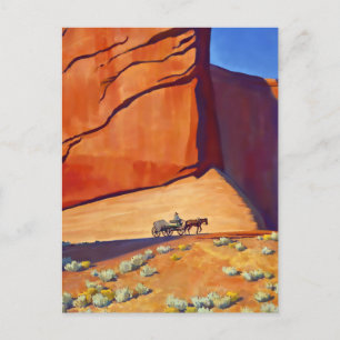 Carte Postale “Lonesome Journey” œuvre d'art western de Maynard