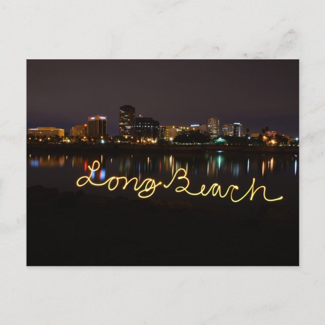 Carte postale Long Beach Skyline (Devant)