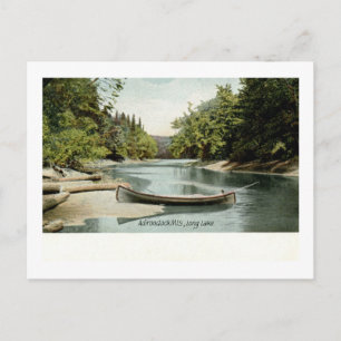 Carte Postale Long Lake, Adirondack Mountains, NY 1906 Vintage