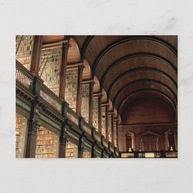 Carte Postale Long Room Trinity College (Devant)
