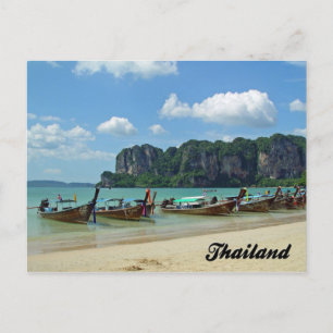 Carte Postale Longtail Boats Krabi Thailand Postcard