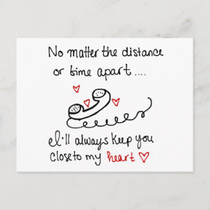 Carte postale longue distance