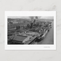 Longview, WA - Vue de port depuis l'air
