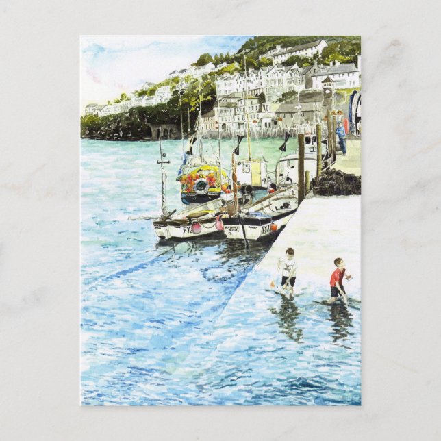 Carte postale 'Looe Harbor' (Devant)