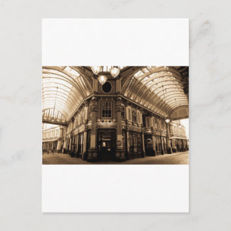 Carte Postale look antique du marché plomb Image