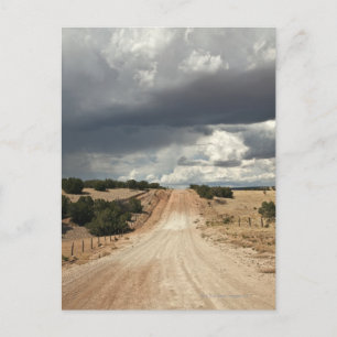 Carte Postale Looking down a  dirt country road in NM with